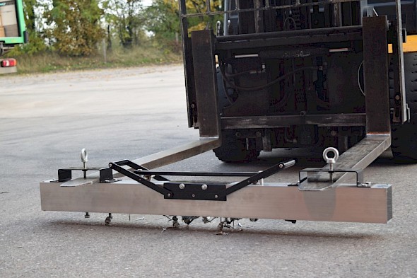 Fork Lift Mounted Magnetic Sweeper