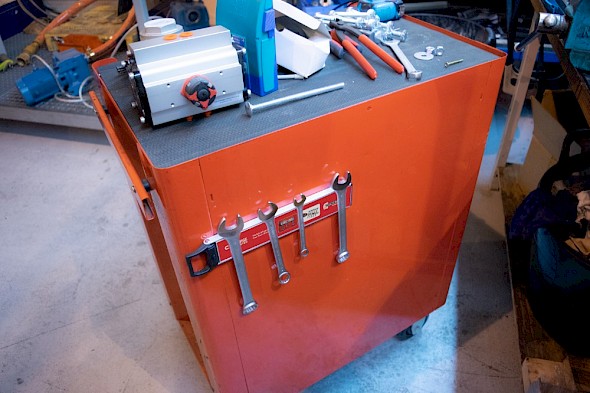 Portable Magnetic Tool rack application