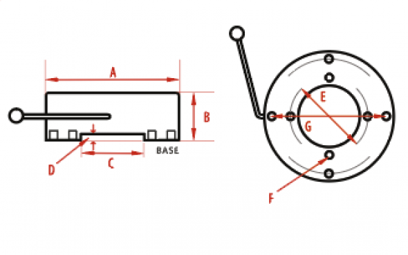 standard range circular chuck diagram