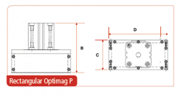 Optimag P Magnetic Handling System dimensions2