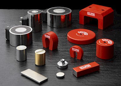 A range of pot, electro and horseshoe magnets