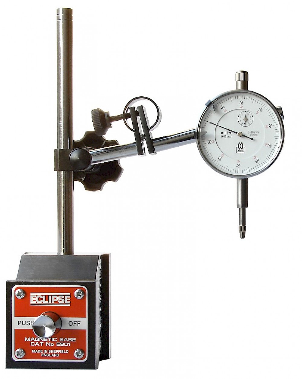 Measuring Stand with Central Clamp Total Height 400 mm Force 60 Kg Magnet 